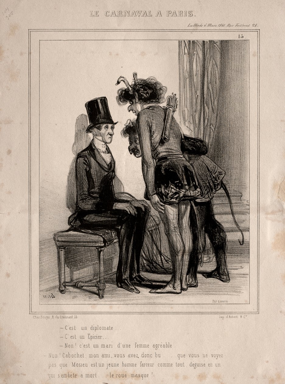 Carnaval, 1841 de Paul Gavarni