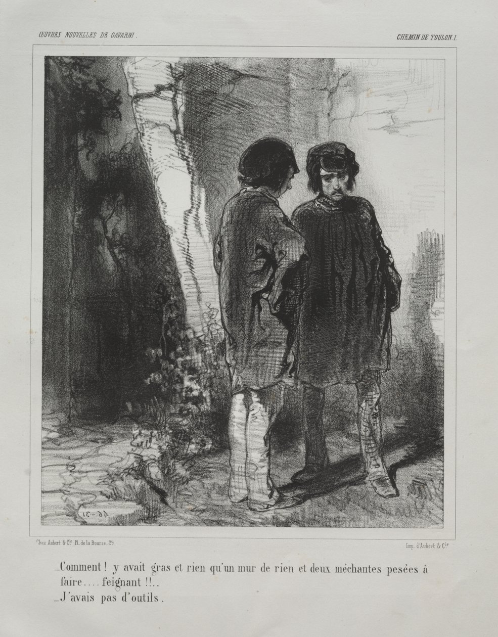 Chemin de Toulon de Paul Gavarni