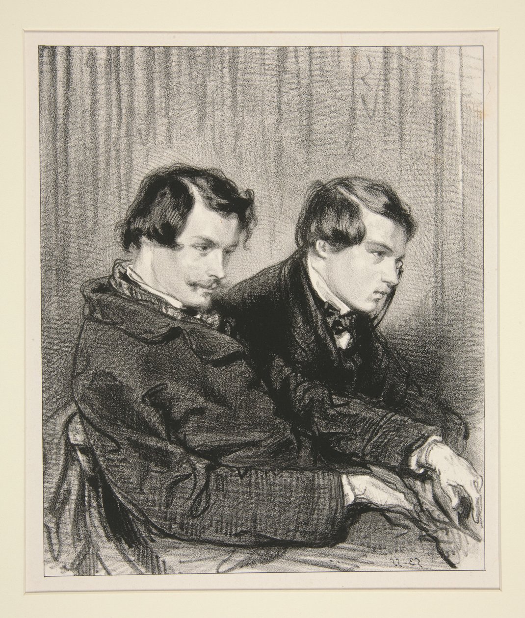 Edmond y Jules de Goncourt de Paul Gavarni