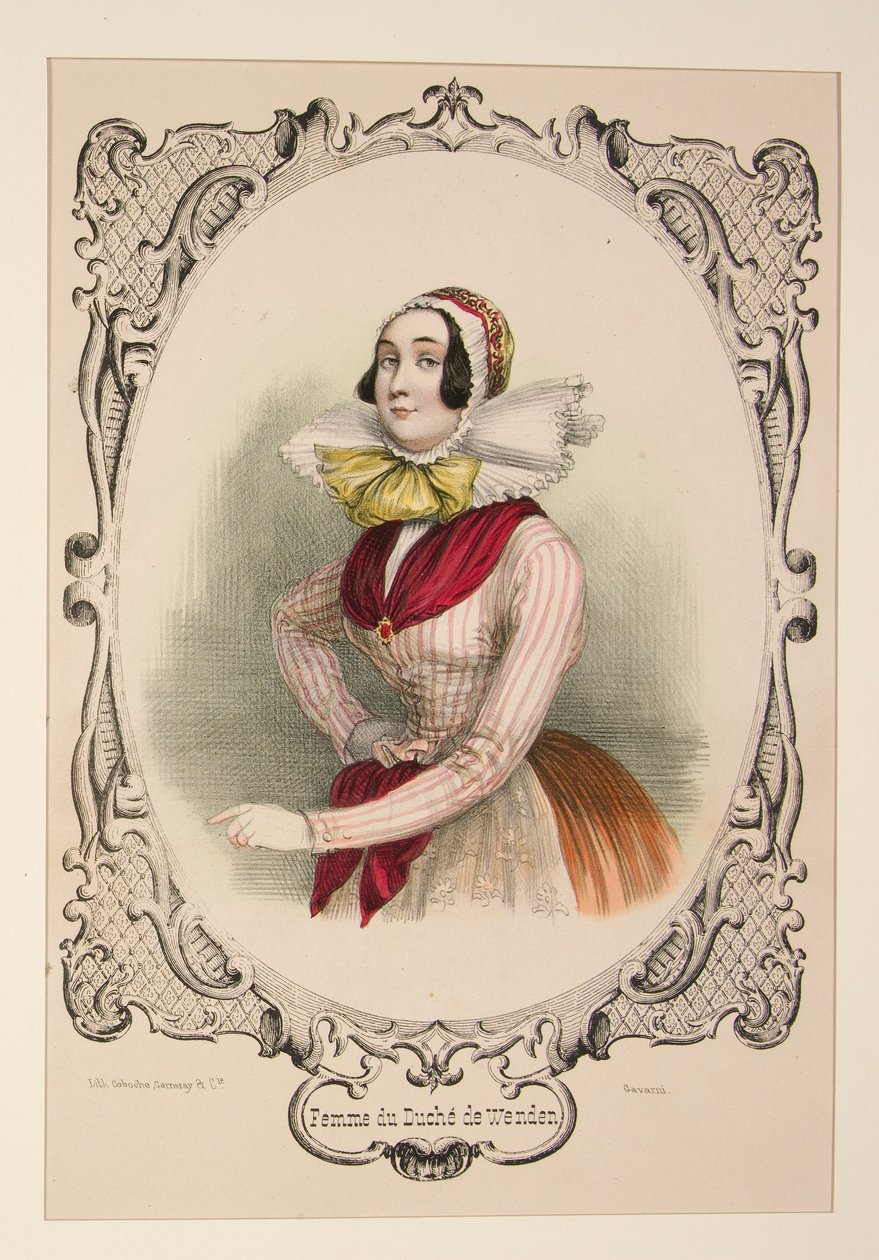 Mujer del ducado de Wenden de Paul Gavarni