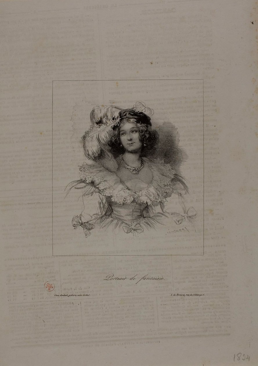 Retrato de fantasía de Paul Gavarni