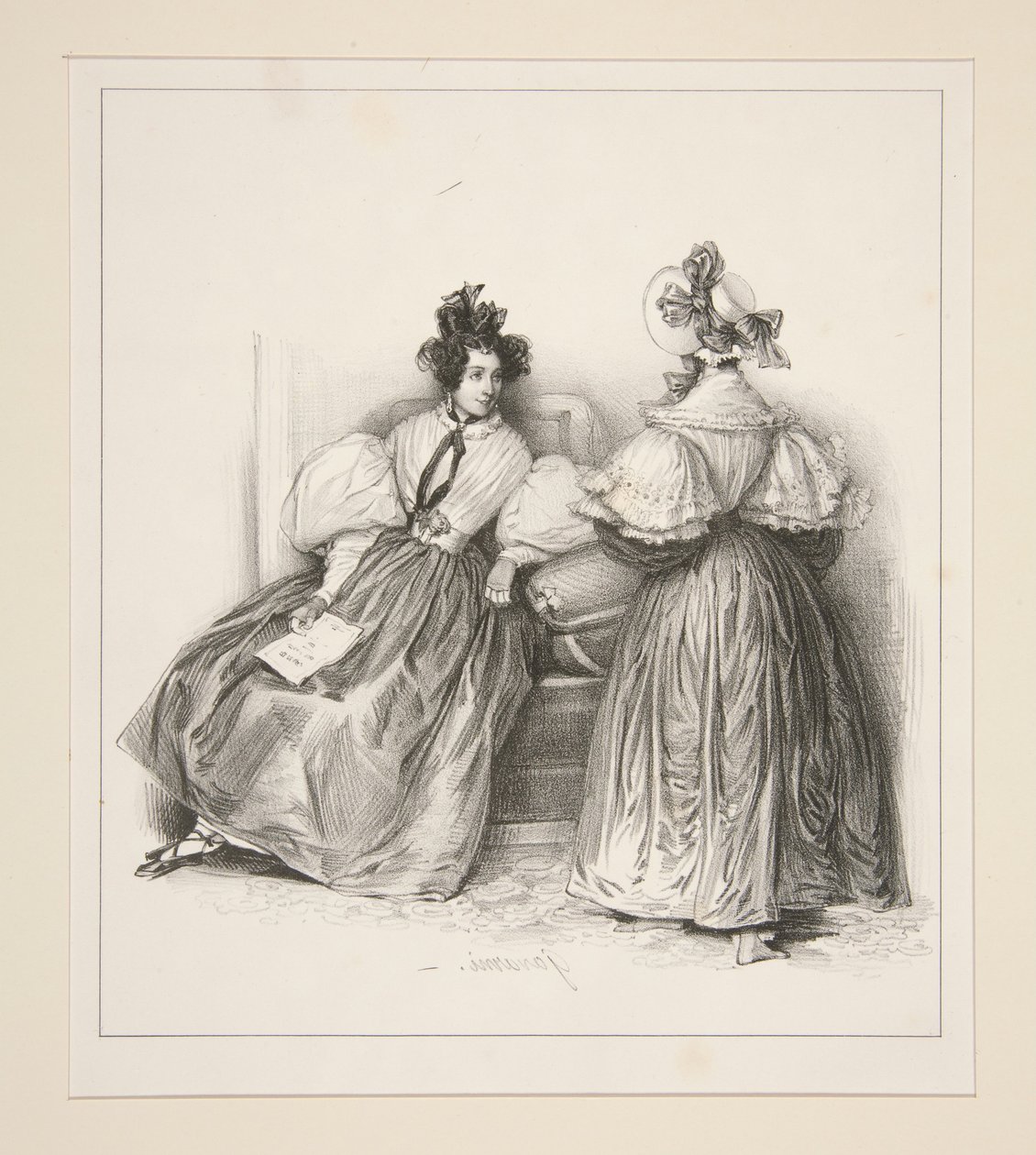 Mujeres a la moda de Paul Gavarni