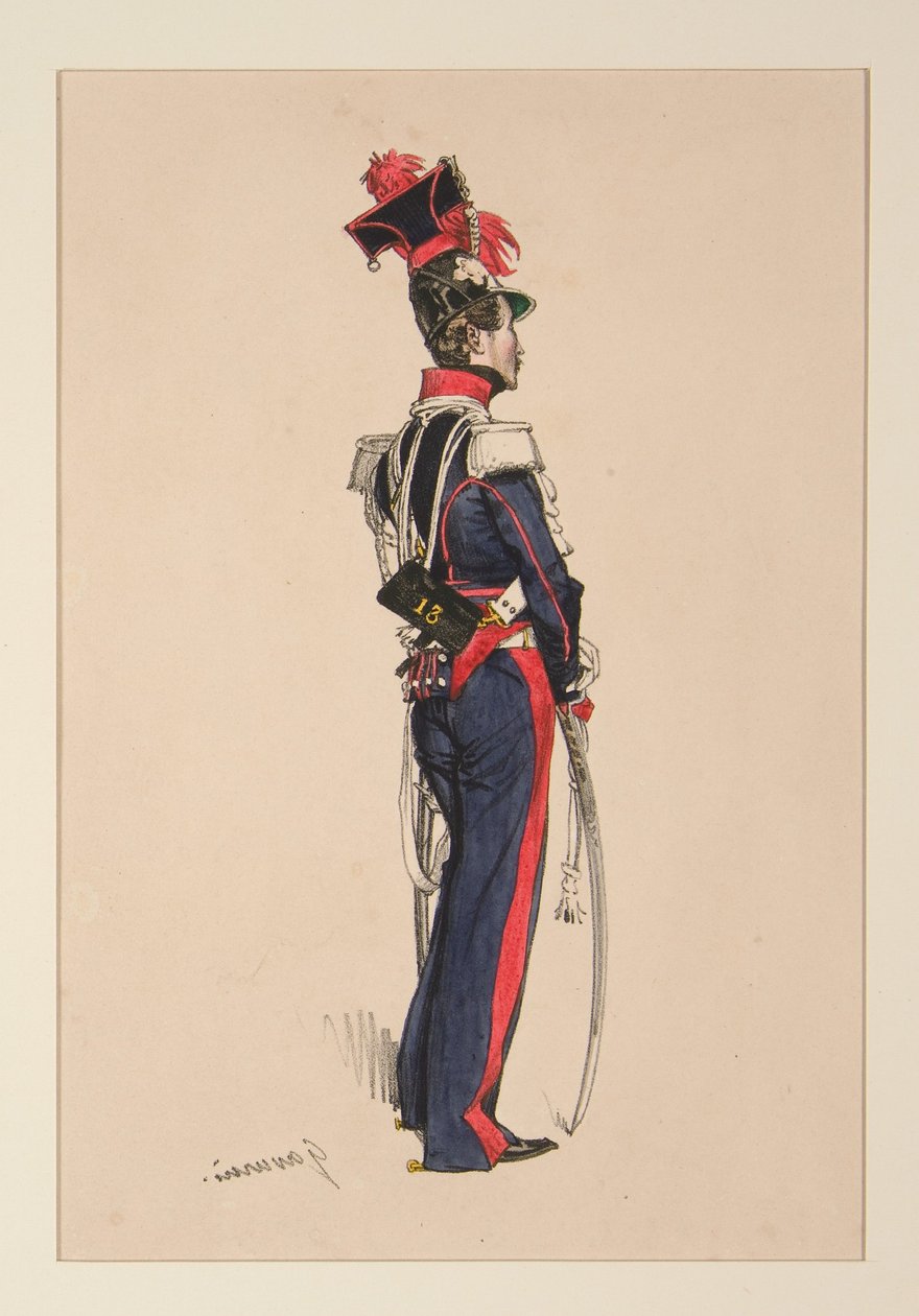 Guardia Nacional a caballo de Paul Gavarni