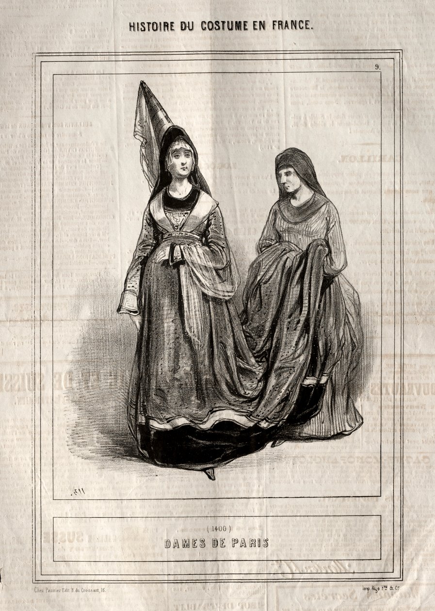 Historia del traje en Francia: Damas de París de Paul Gavarni