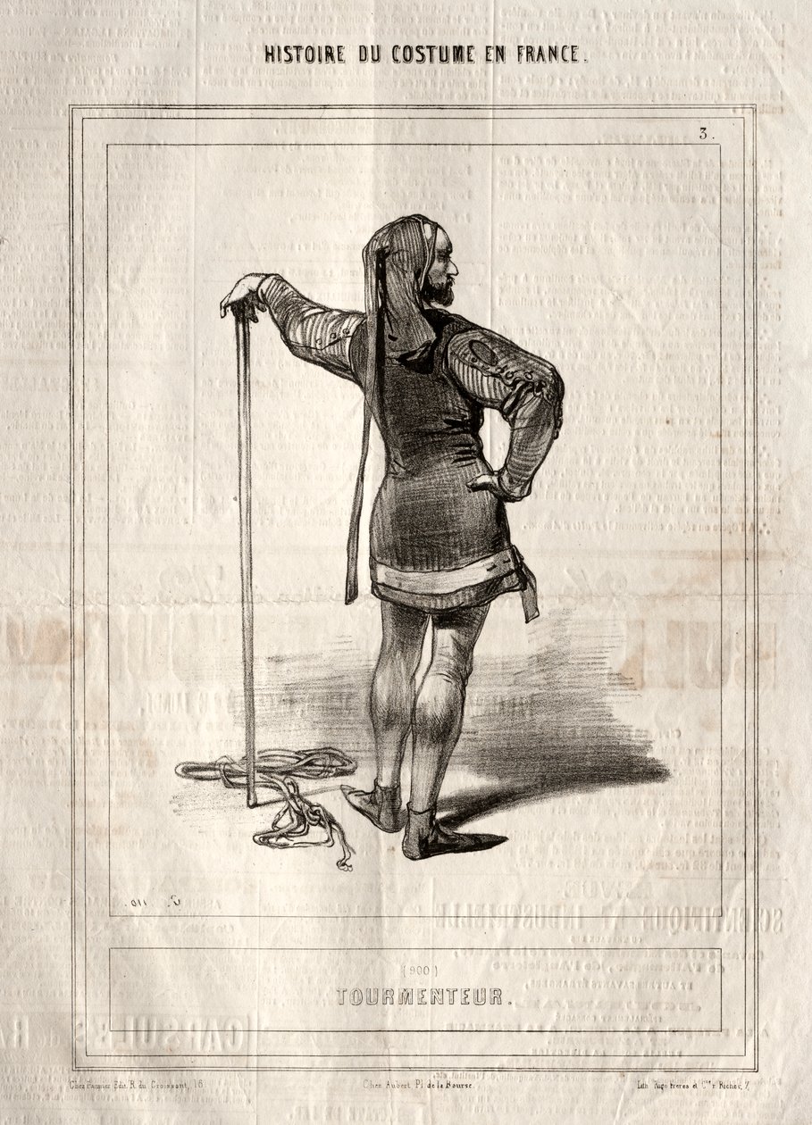 Historia del Traje en Francia: Torturador de Paul Gavarni