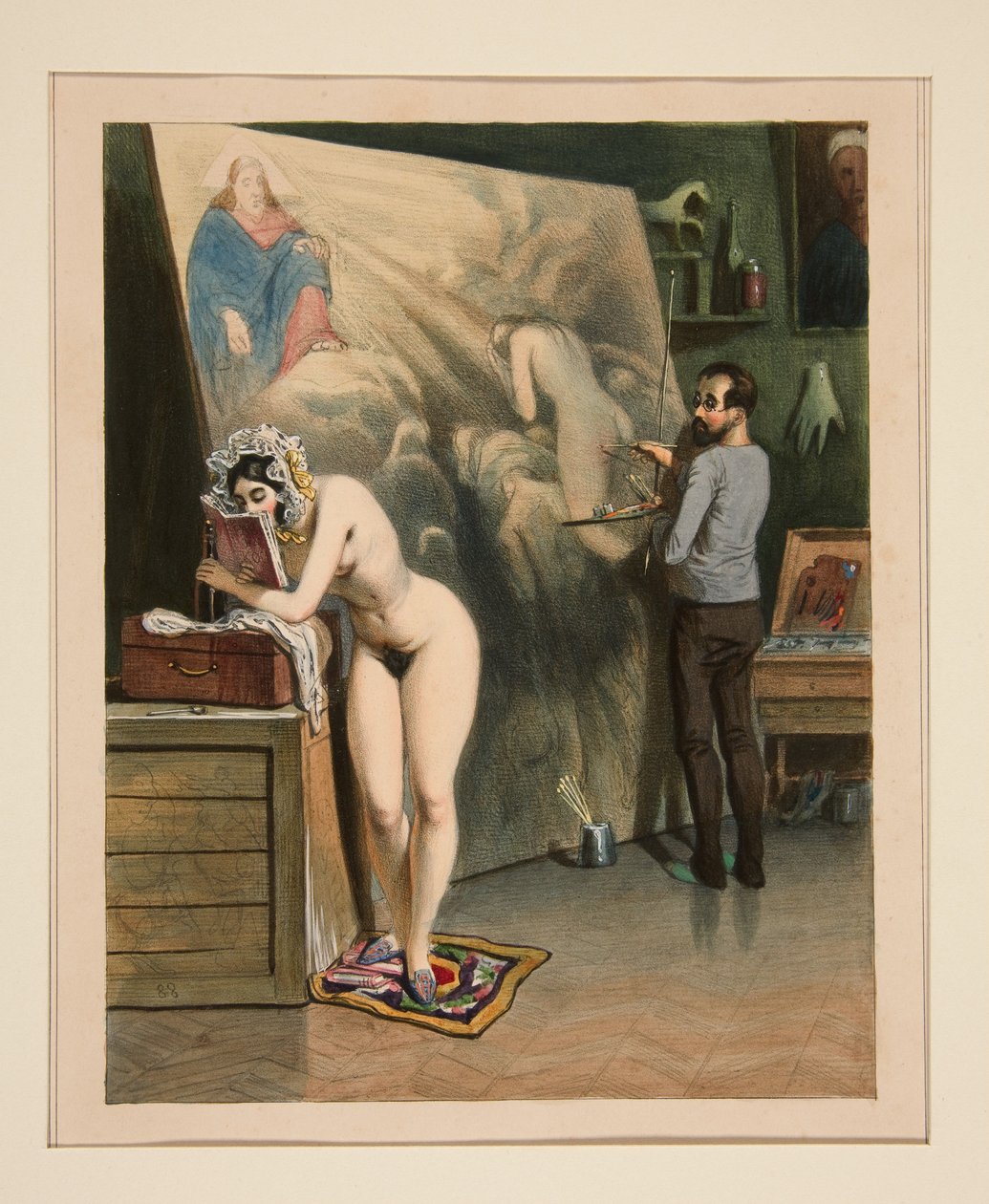 LA MUJER DEL PINTOR. de Paul Gavarni