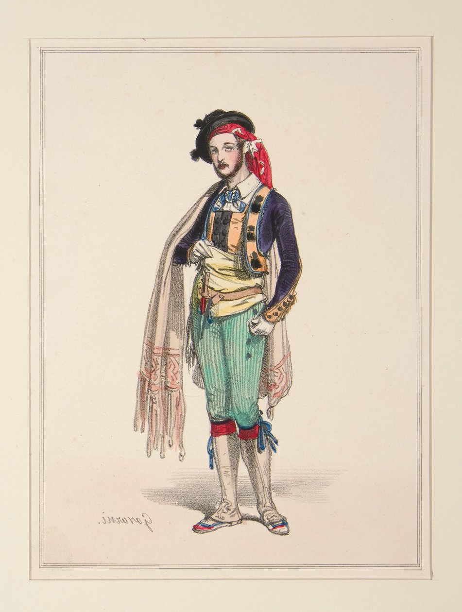 EL MULERO. (Traje de artista). de Paul Gavarni