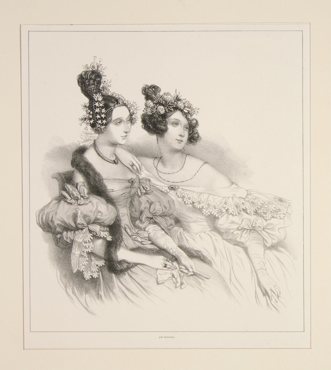 La tarde. Peinado de Sergent y Jouenne. de Paul Gavarni