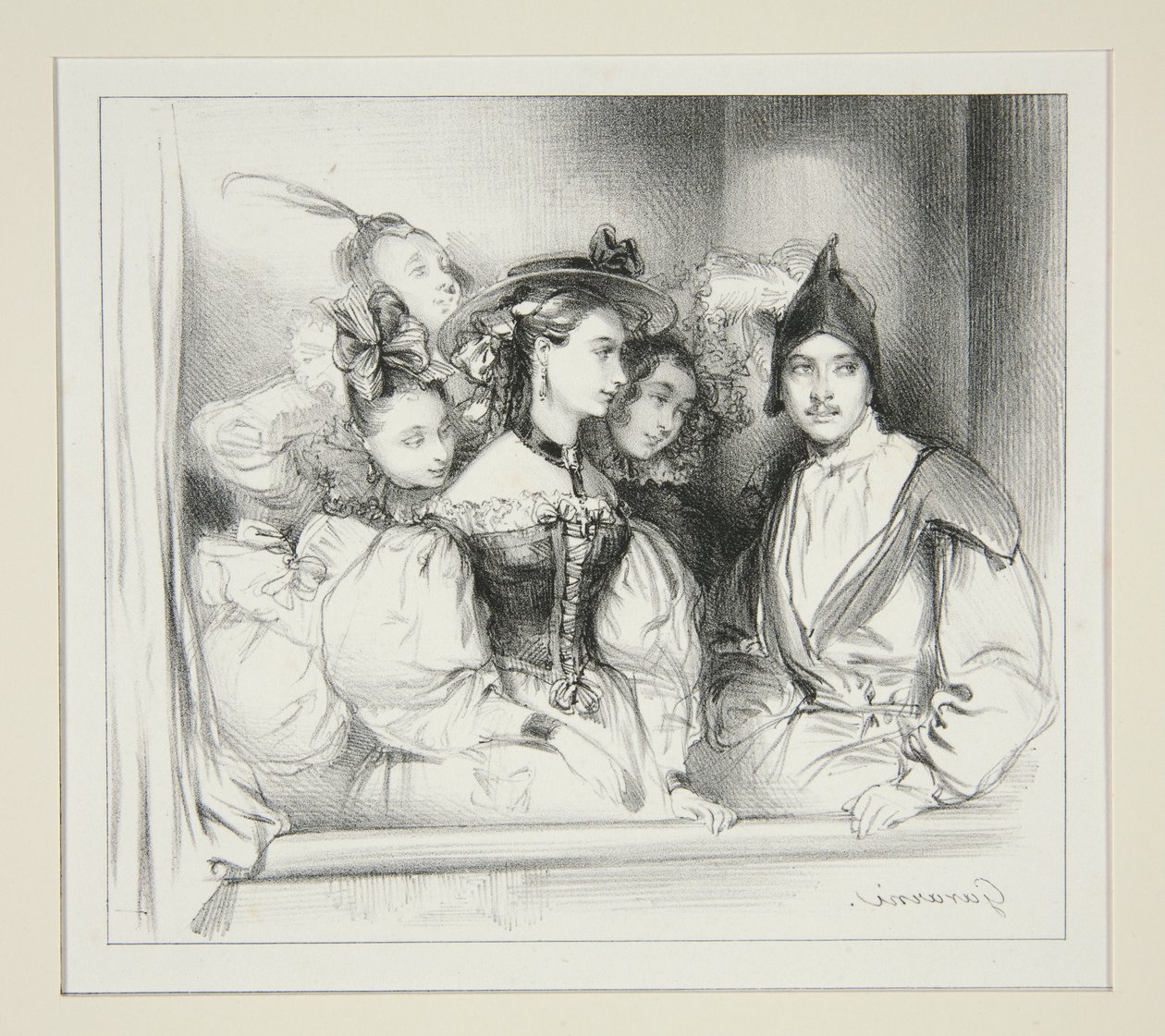 La Loge Du Bal. de Paul Gavarni