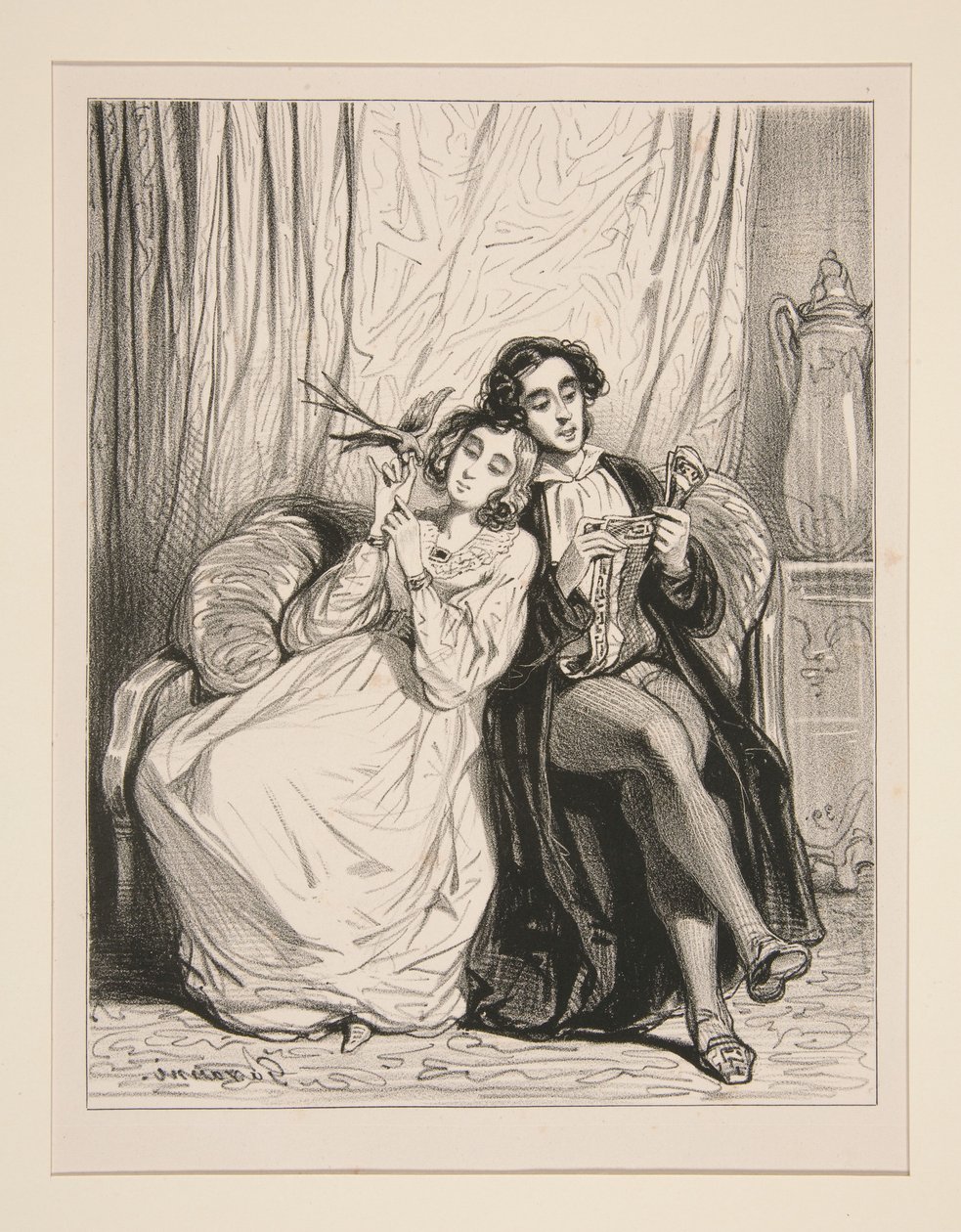 La luna de miel. de Paul Gavarni
