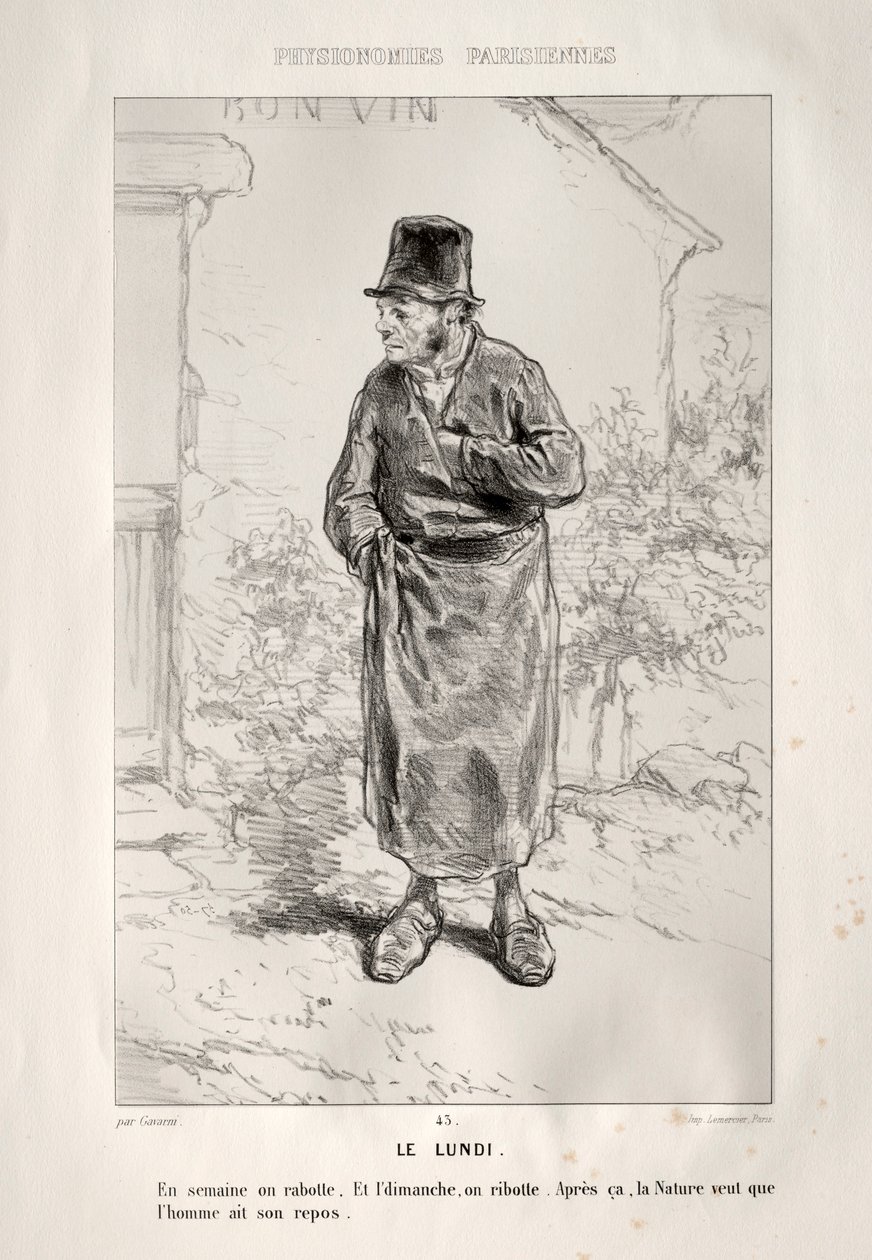 Le Lundi de Paul Gavarni