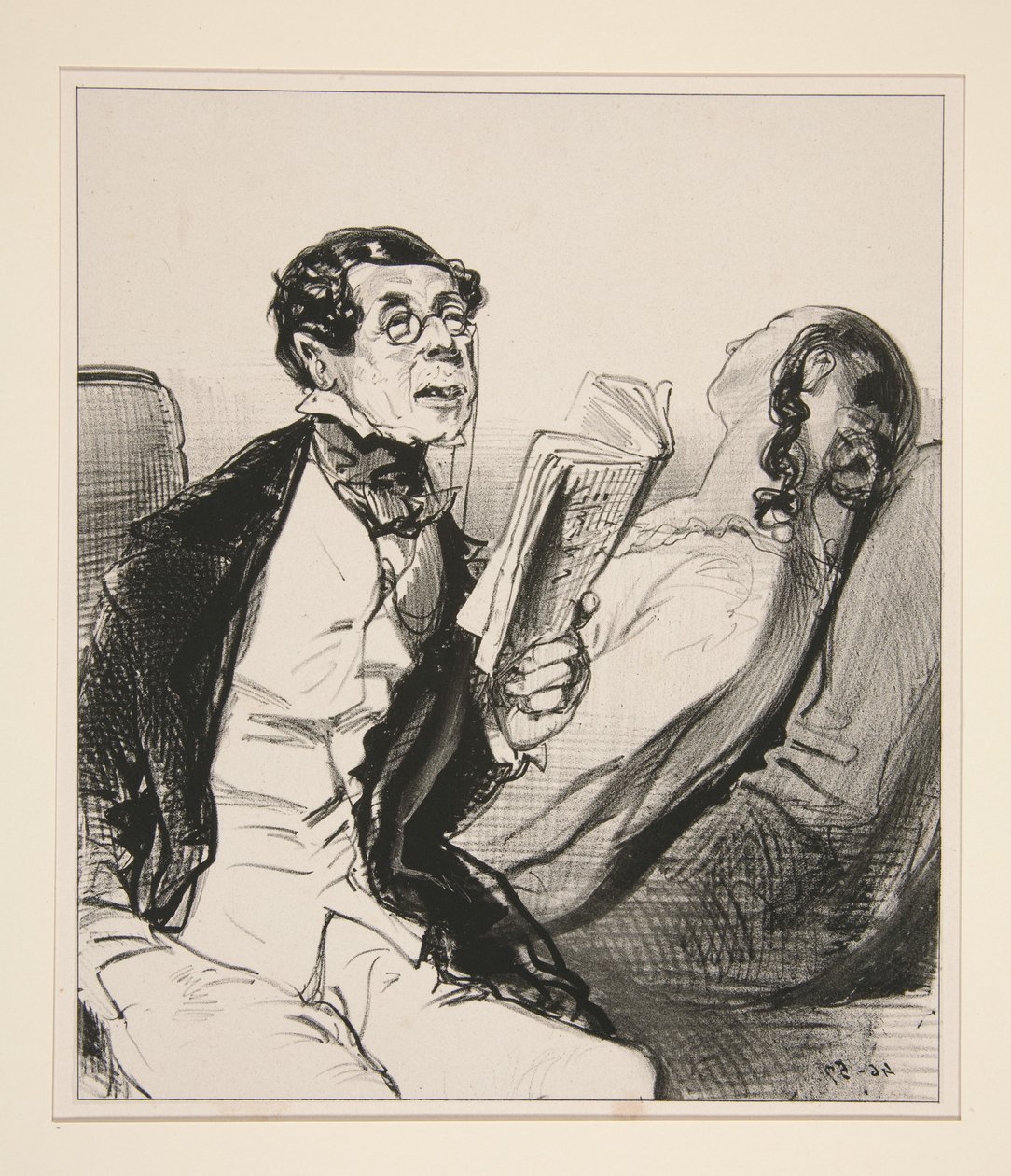 El marido agricultor. de Paul Gavarni