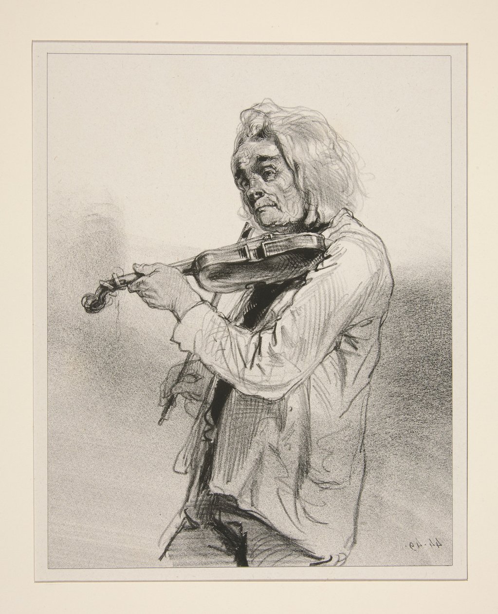 El violinista de Paul Gavarni