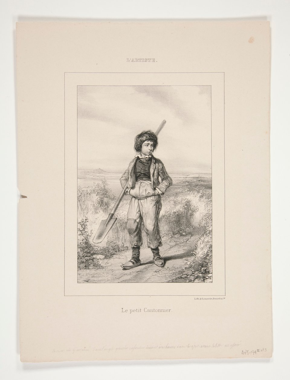 El pequeño caminero de Paul Gavarni
