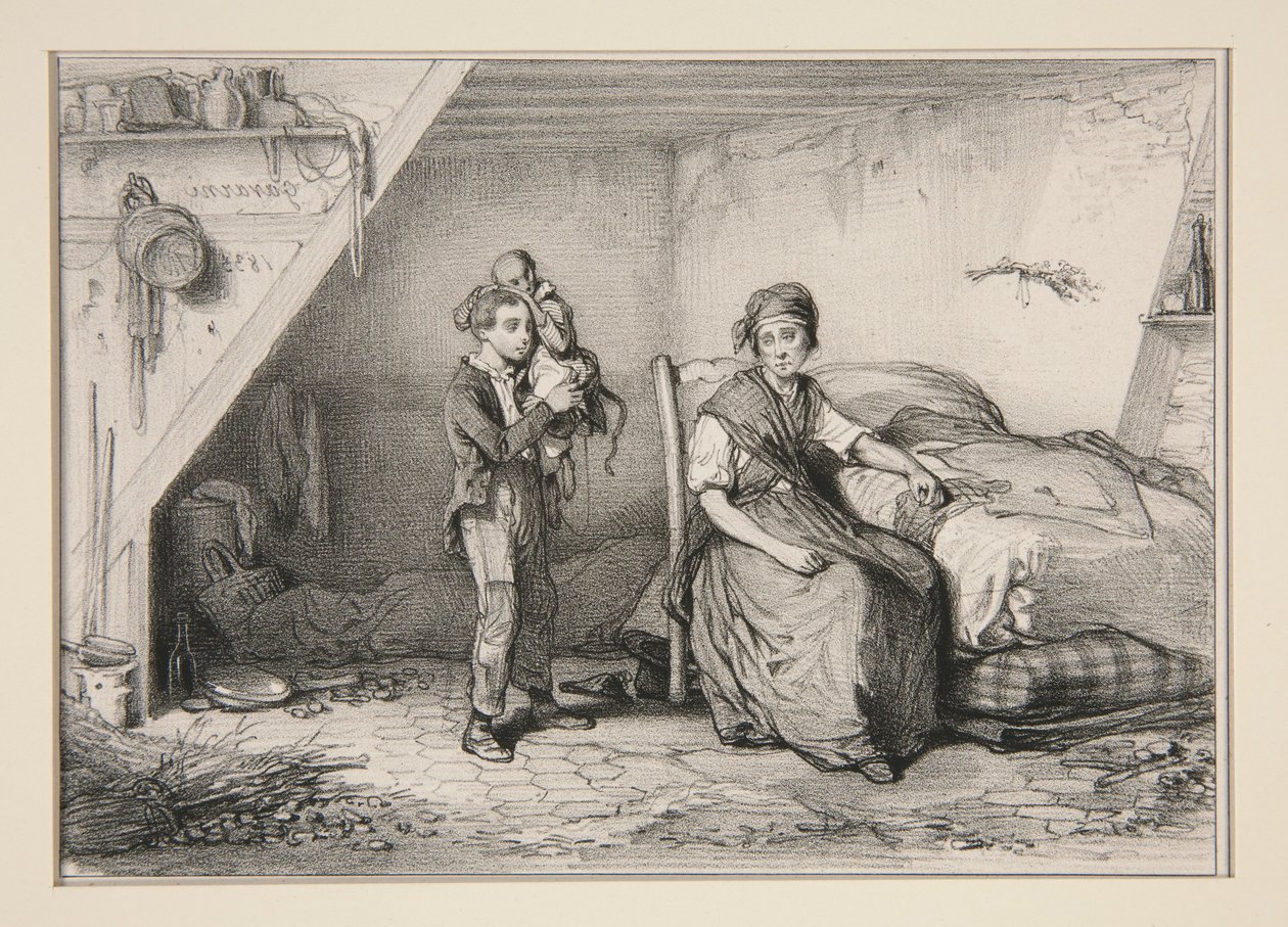 El mono de Adrien. de Paul Gavarni