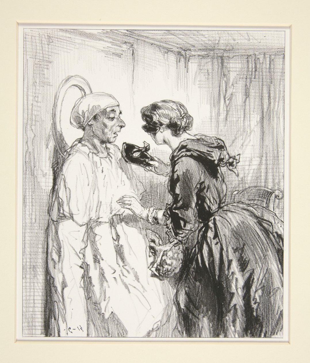 «La máscara cae, el hombre permanece y «el Pierrot» se desvanece». de Paul Gavarni