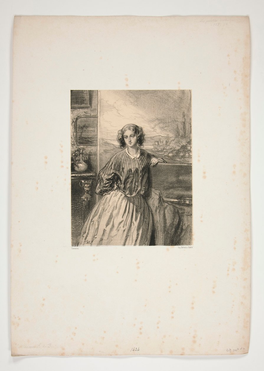Mujeres Artistas/ Madame E. de B de Paul Gavarni