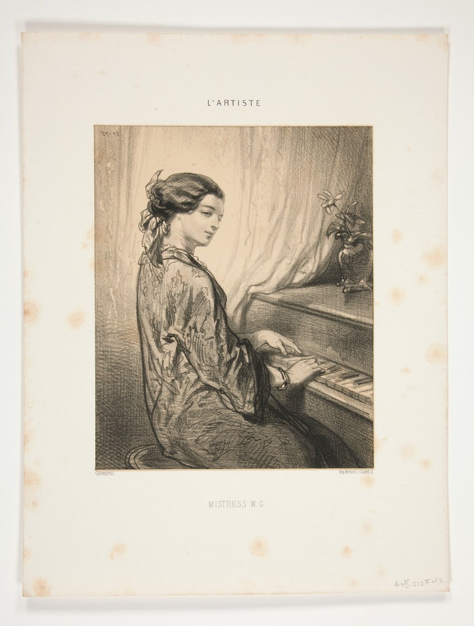Las mujeres artistas / Señora W.G... de Paul Gavarni