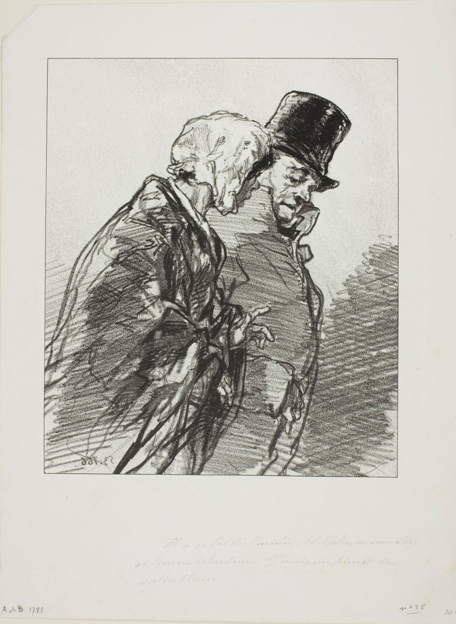 Les Lorettes vieillies: ...Y en el Baile de Variedades, Adolphe... de Paul Gavarni