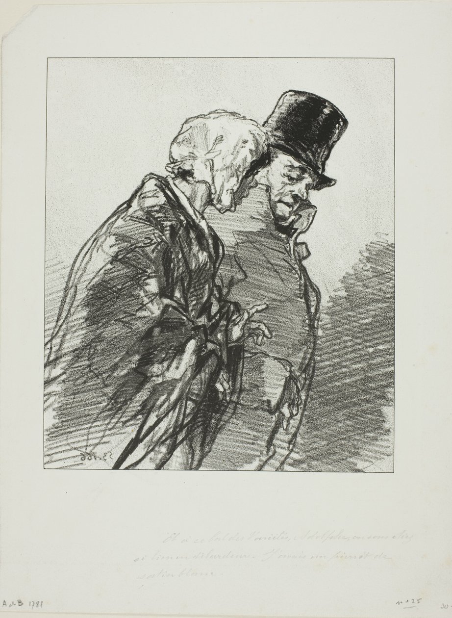 Les Lorettes vieillies: ...Y en el Baile de Variedades, Adolphe... de Paul Gavarni
