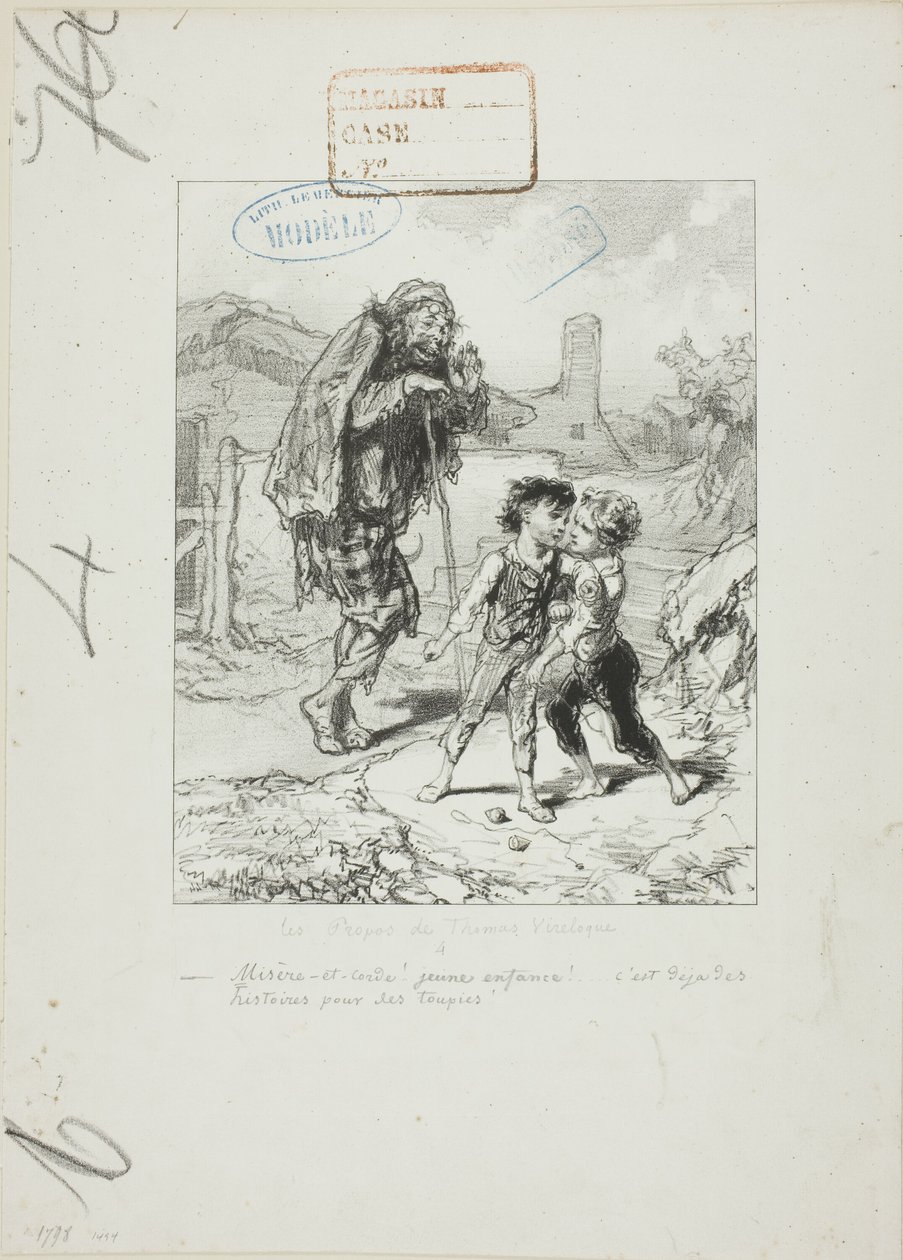 Les Propos de Thomas Vireloque: Misere et corde - quarrel for tops de Paul Gavarni