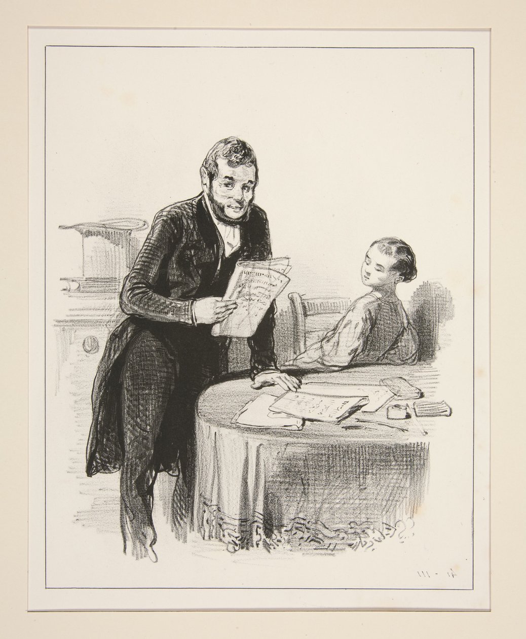 Mamá le ha escrito al señor Prosper y papá ha visto la carta... de Paul Gavarni
