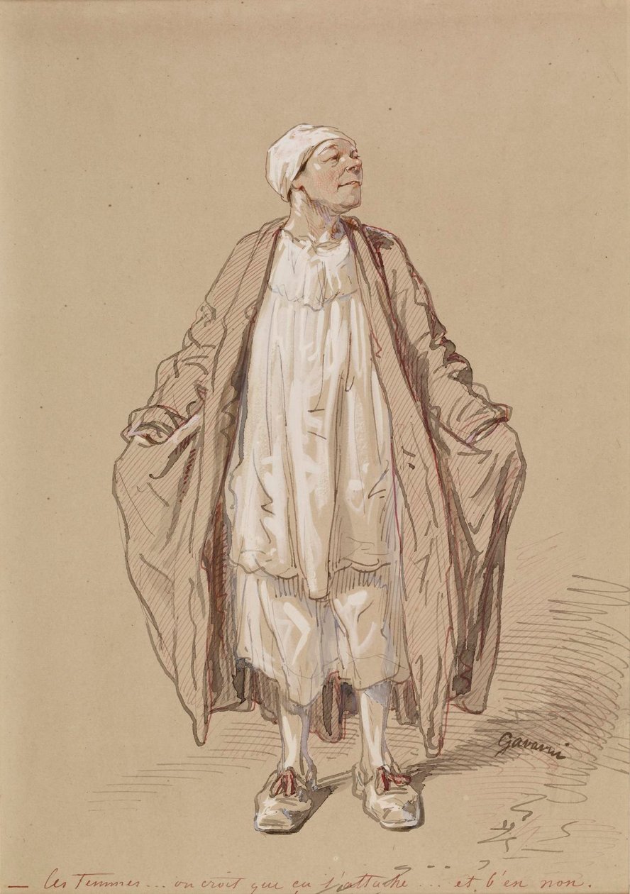 Hombre con traje de noche de Paul Gavarni