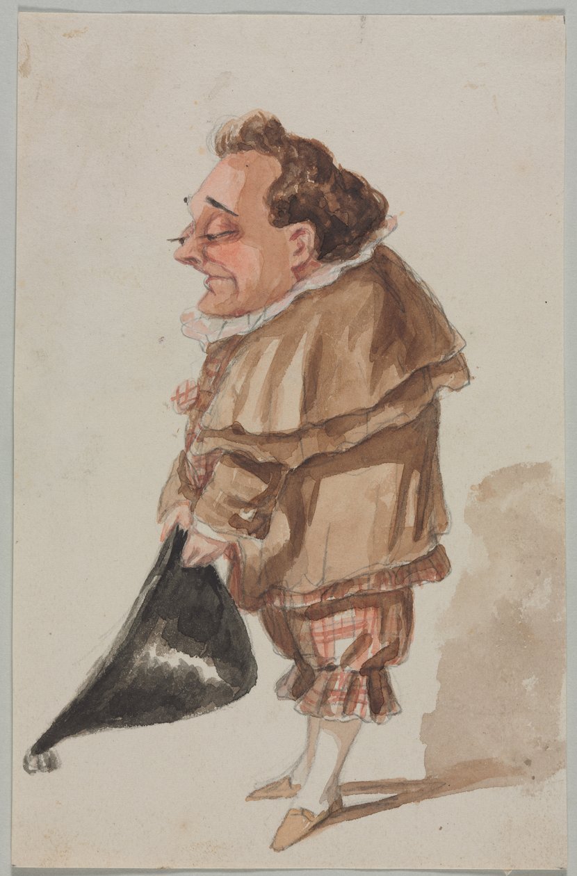 Man with a Large Hat de Paul Gavarni