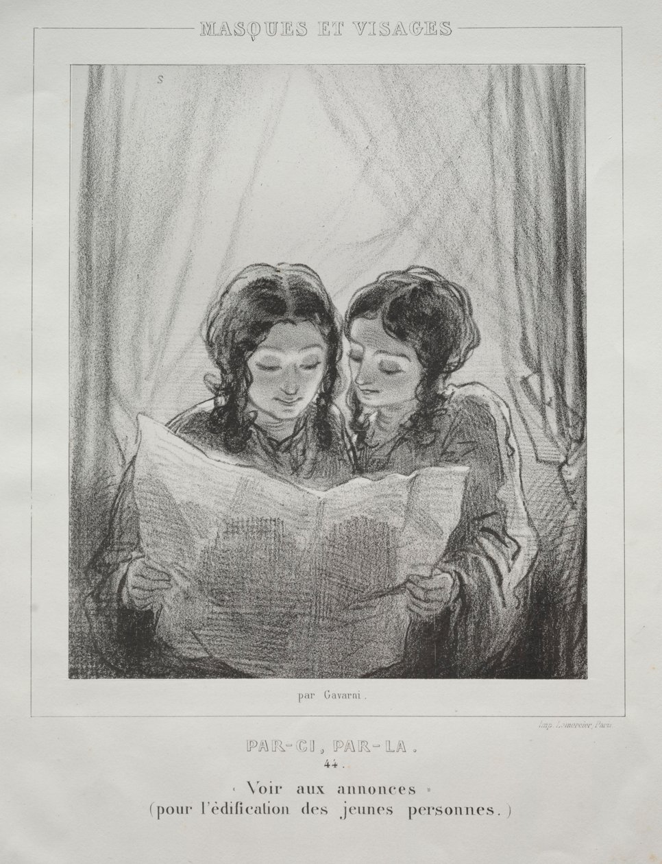 Masques et Visages de Paul Gavarni