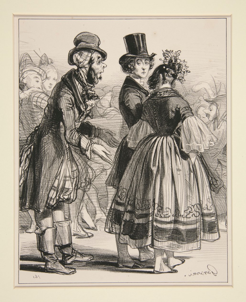No. 6 - El Carnaval - Préstale un poco al ladrón de Paul Gavarni