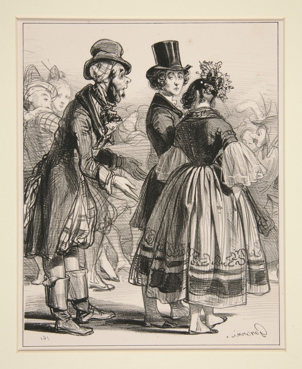 N.º 6 - El Carnaval - La ladrona parece un poco... de Paul Gavarni
