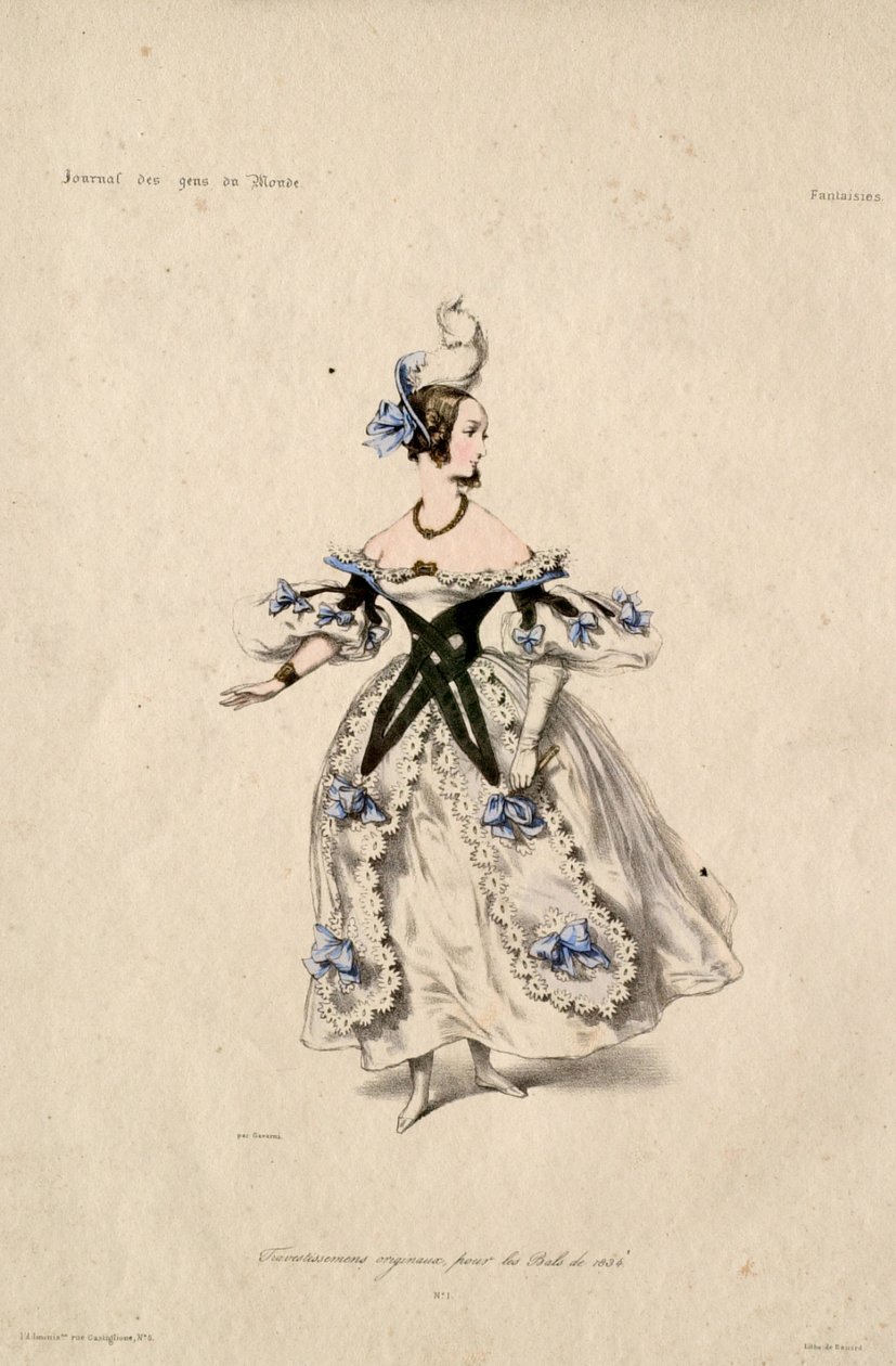 Disfraces originales para los bailes de 1834 de Paul Gavarni