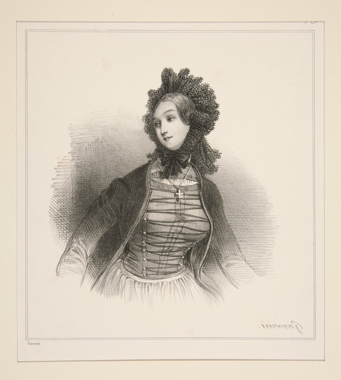 Campesina del cantón de Soleura de Paul Gavarni