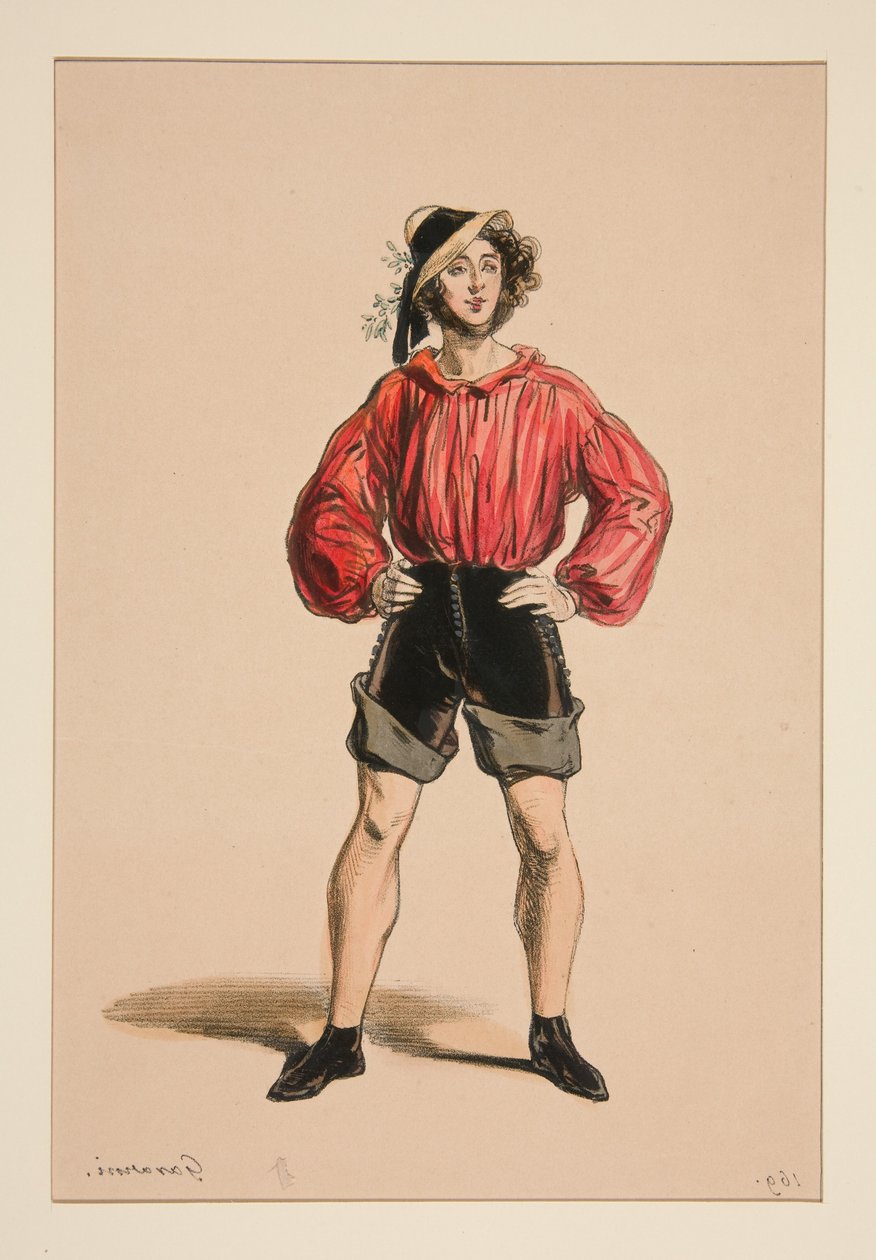 PESCADOR. Sombrero de paja. ... de Paul Gavarni