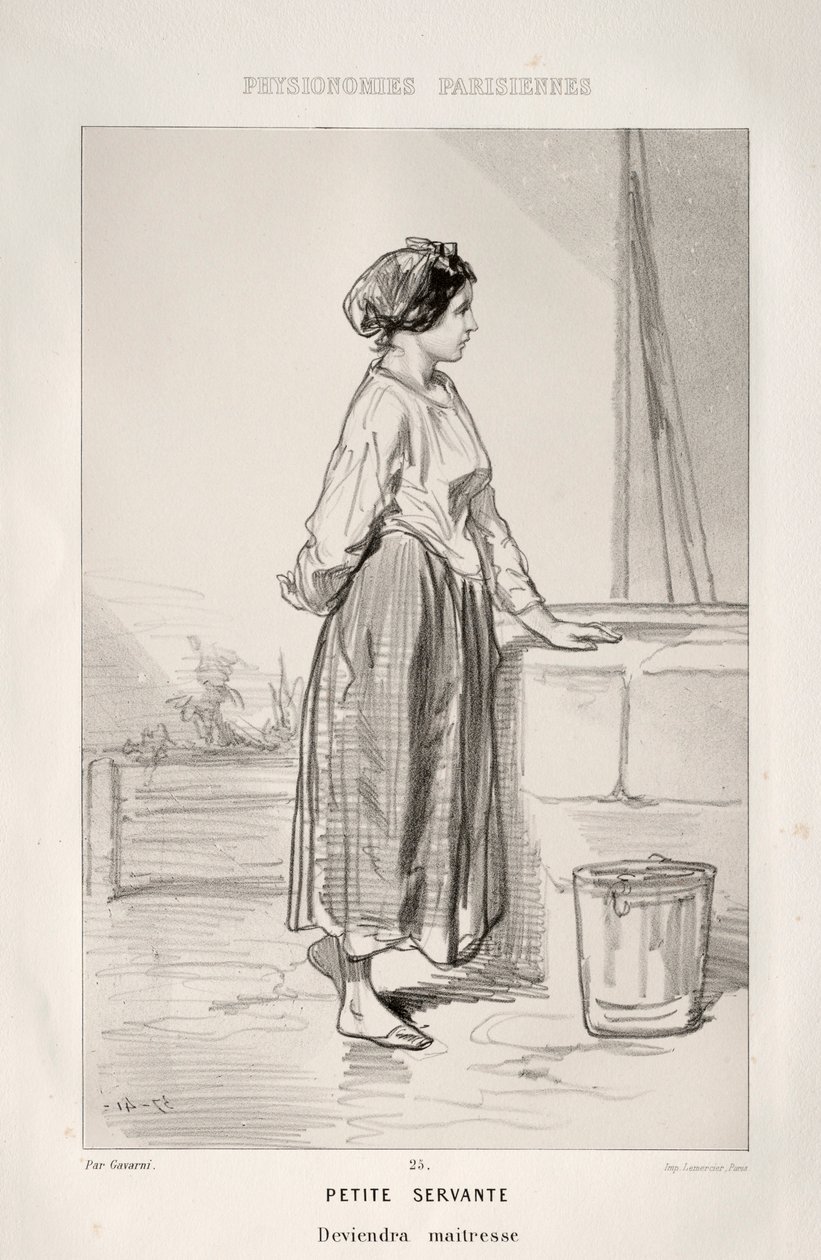 Pequeña sirvienta de Paul Gavarni
