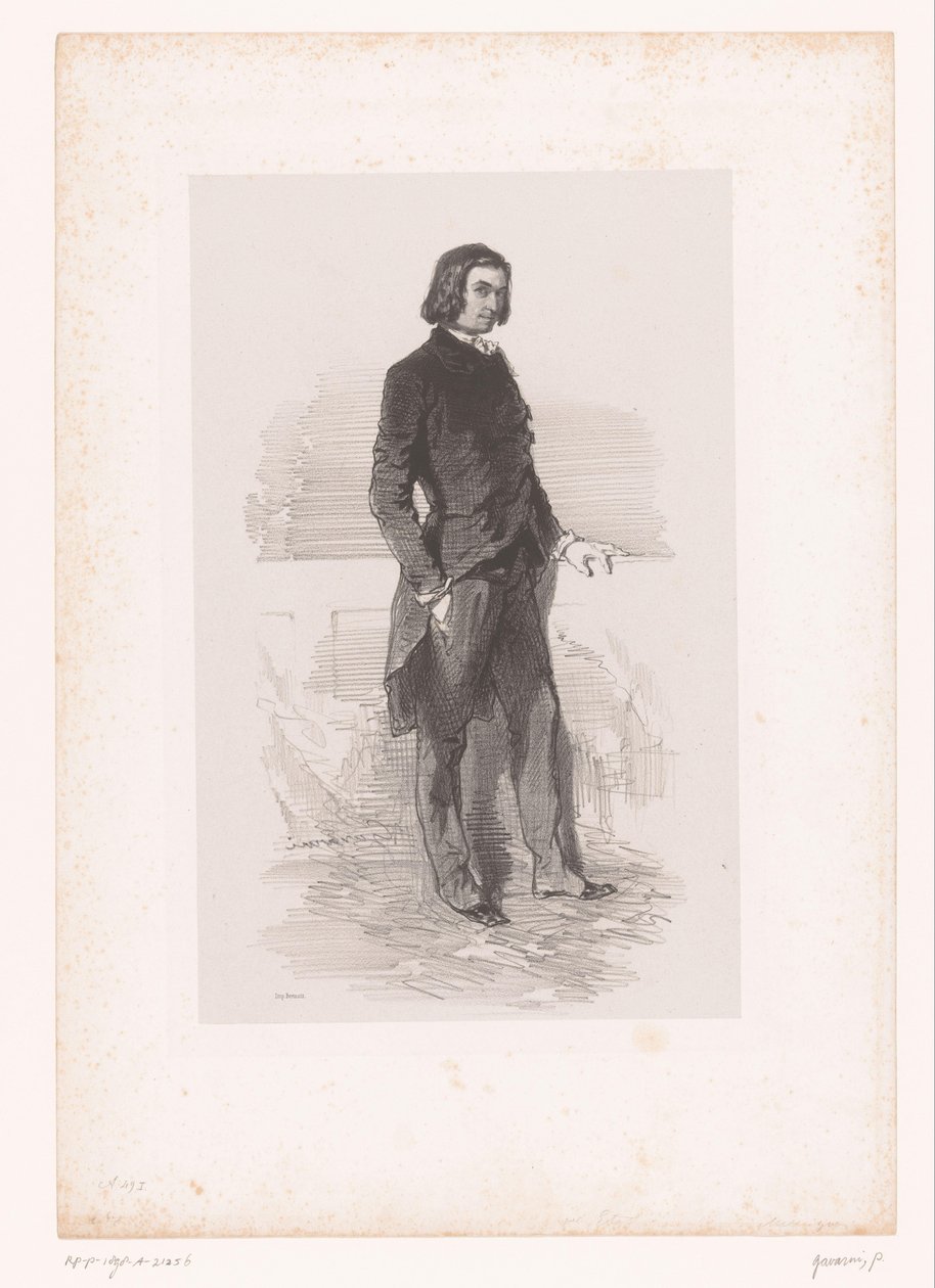 Retrato de Étienne Mélingue de Paul Gavarni