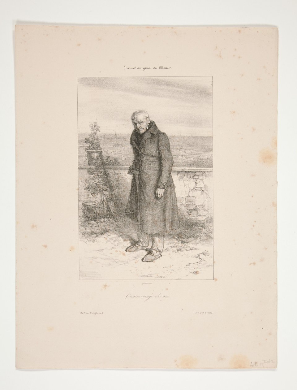Noventa años (Chevallier, padre de Gavarni) de Paul Gavarni