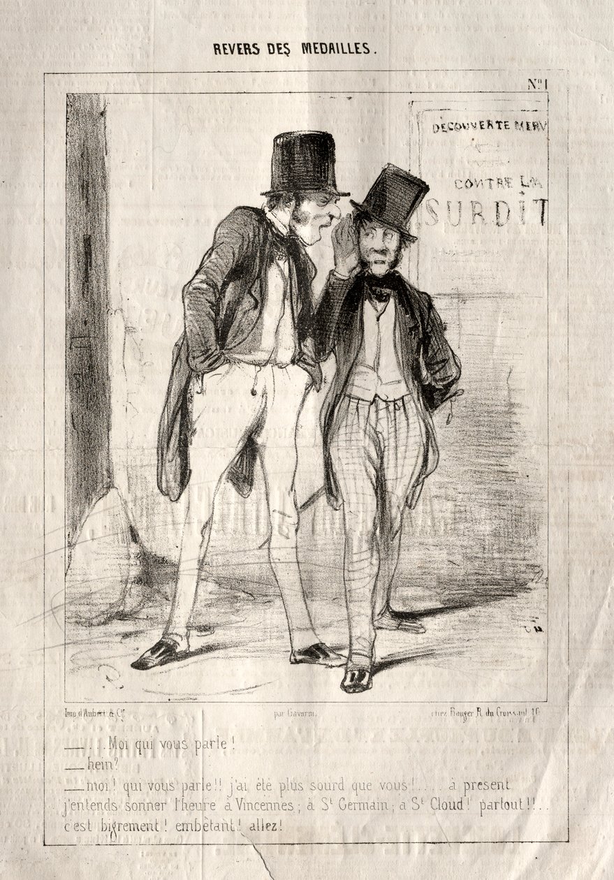 Reverso de las Medallas, 1842 de Paul Gavarni