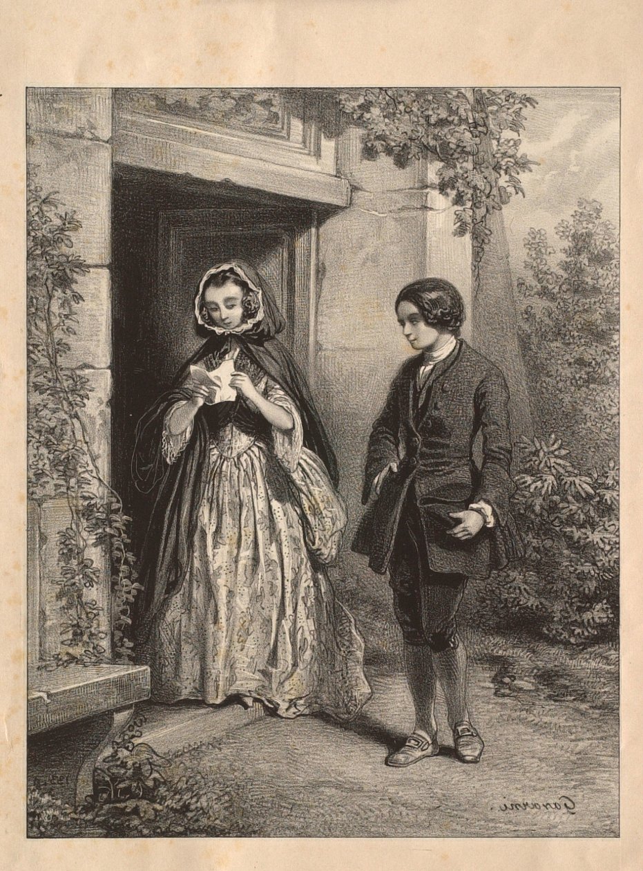 Rousseau y Madame de Warens de Paul Gavarni