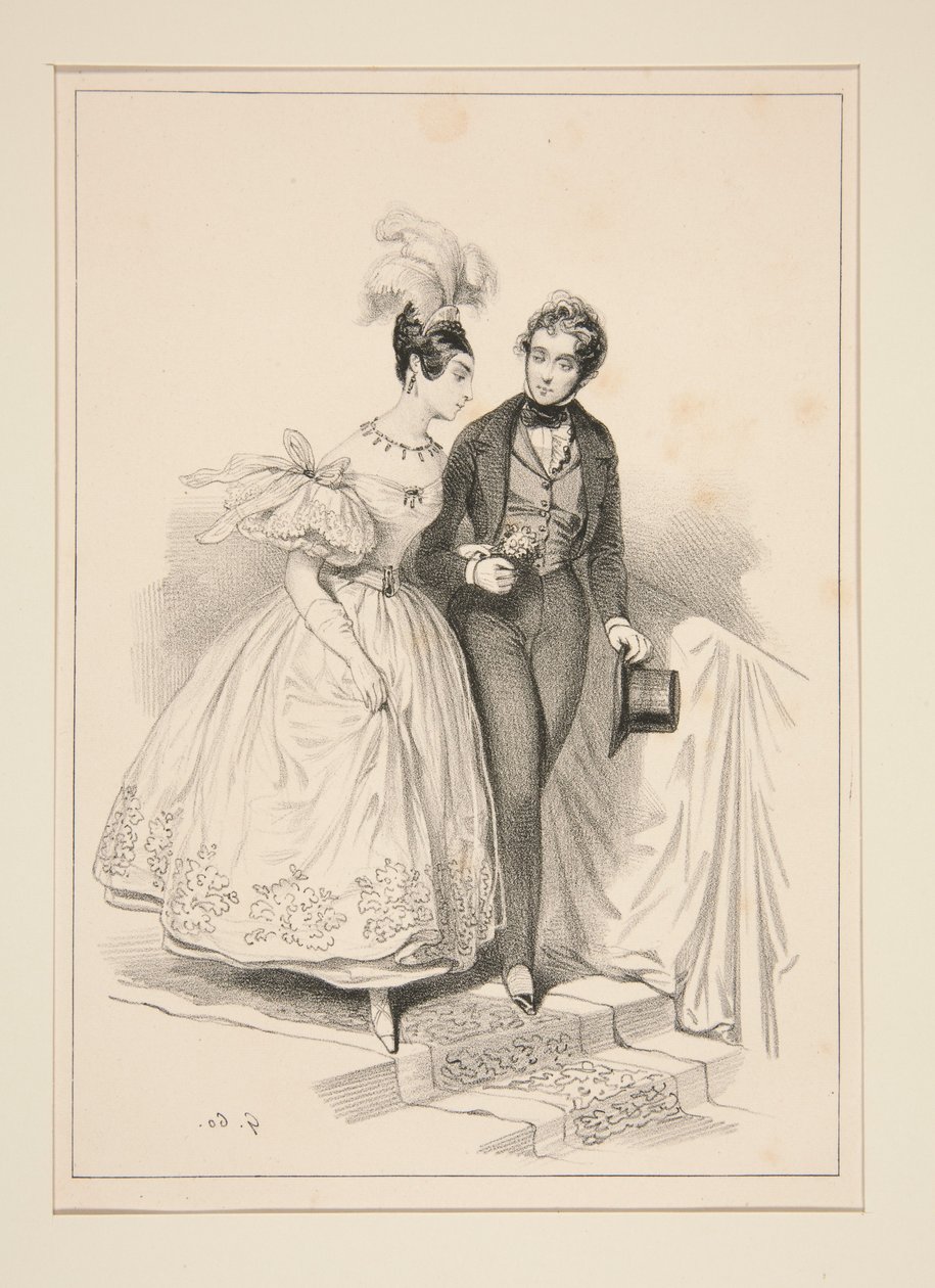 RECUERDO DEL BAILE DE LA ÓPERA, a beneficio de los obreros de Lyon, 6 de mayo de 1837. de Paul Gavarni