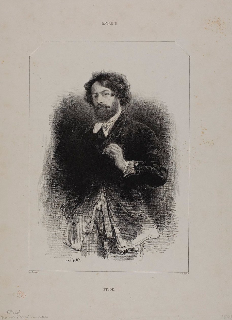 Autorretrato de Paul Gavarni