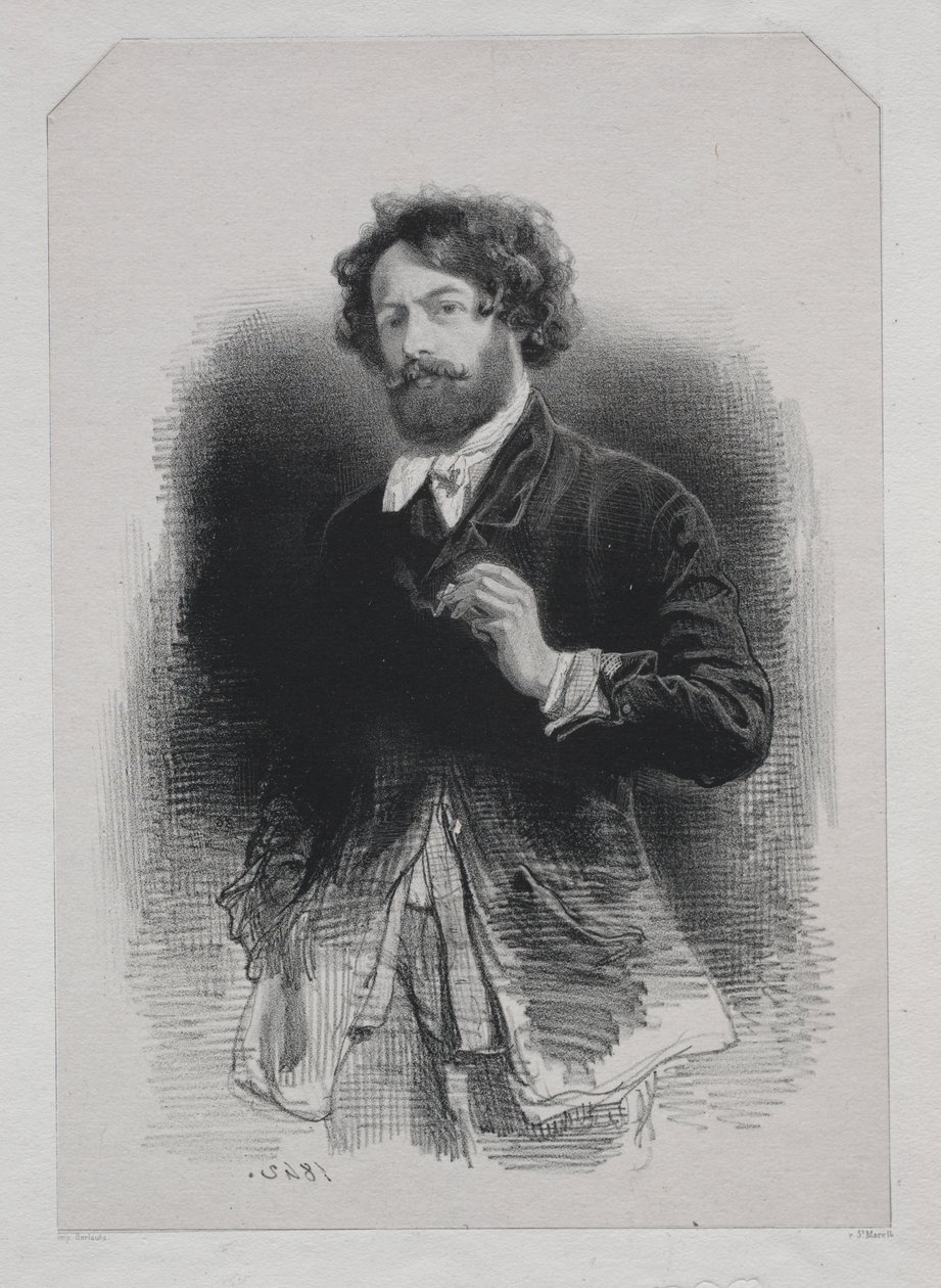Autorretrato de Paul Gavarni