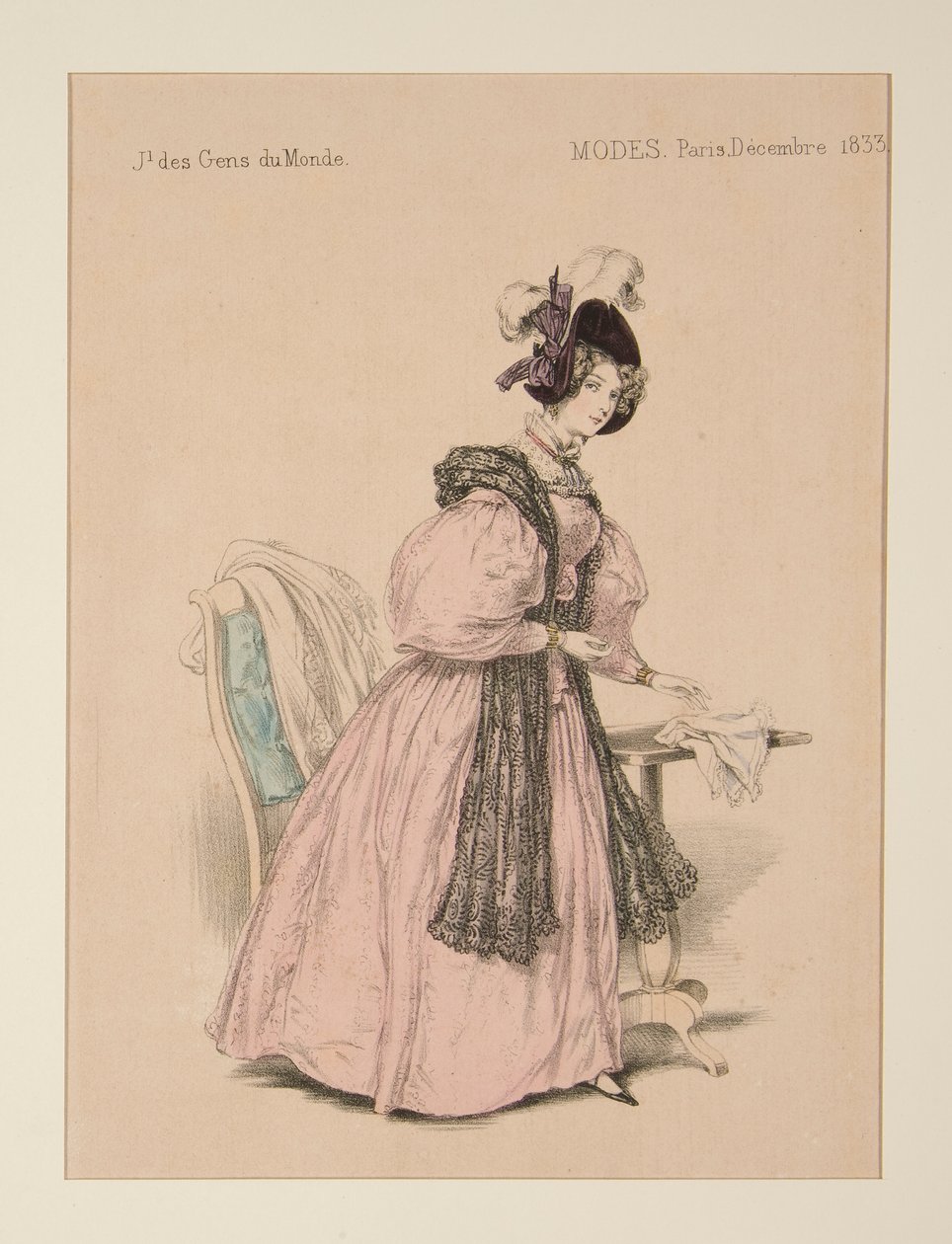 ASEO NOCTURNO. sombrero de terciopelo de Paul Gavarni