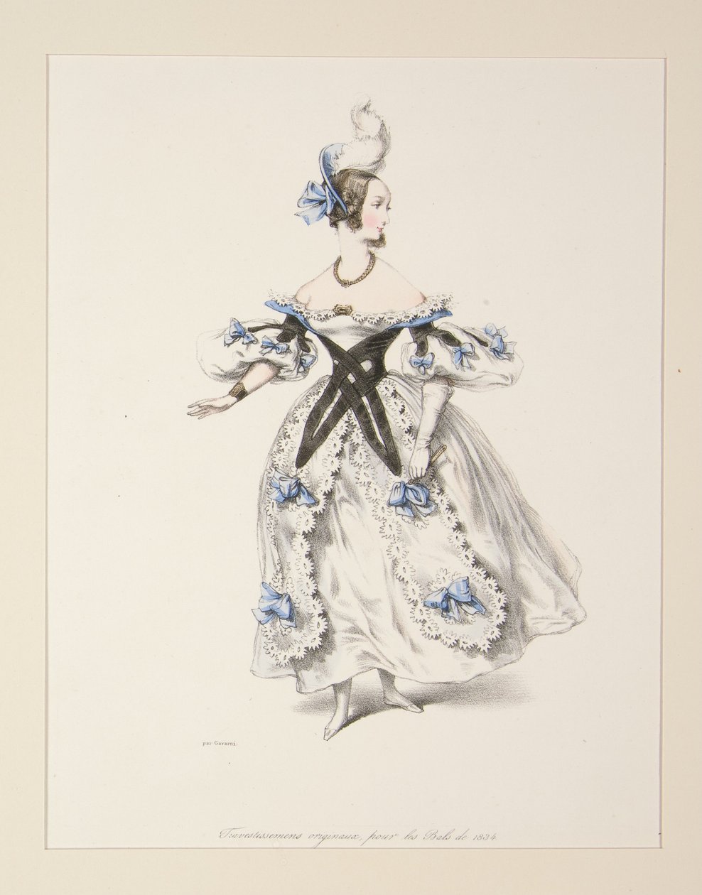 DISFRACES ORIGINALES para los bailes de 1834. N.º 1. de Paul Gavarni