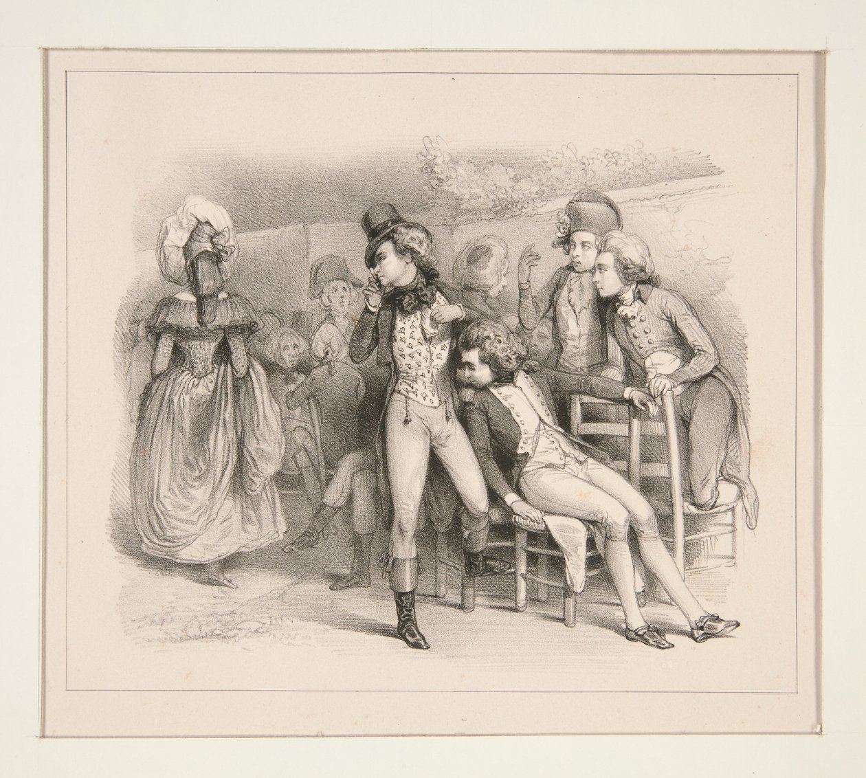 UNA MUJER GUAPA EN 1790 de Paul Gavarni