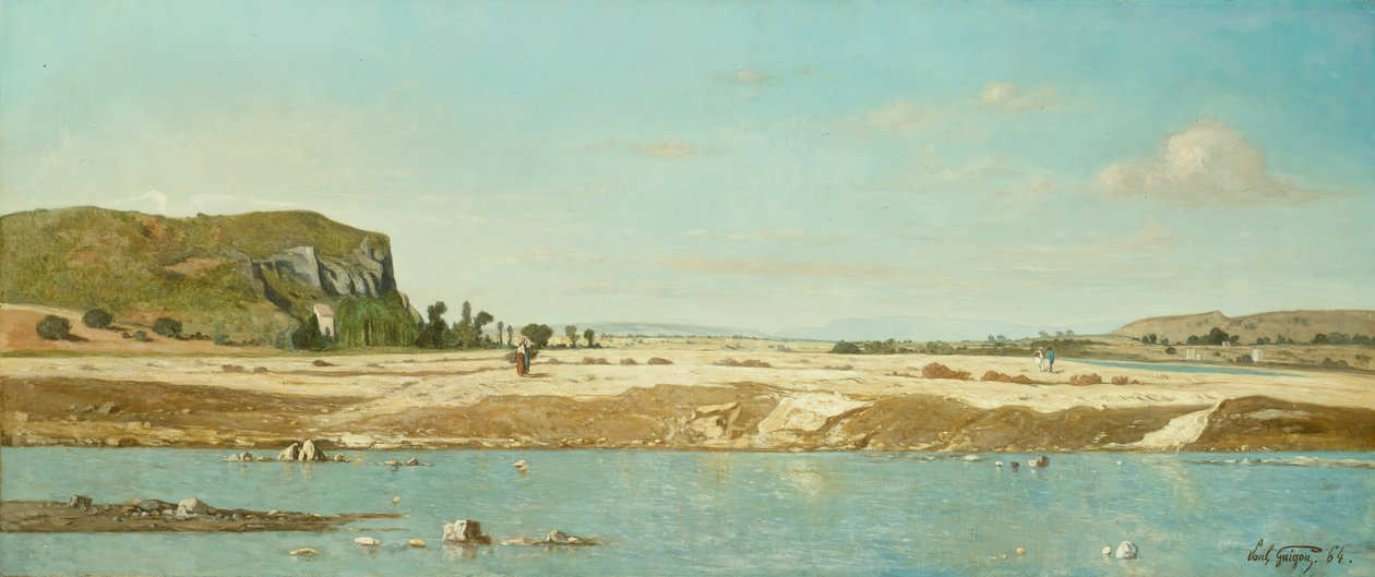 Las orillas del río Durance en Saint Paul de Paul Guigou