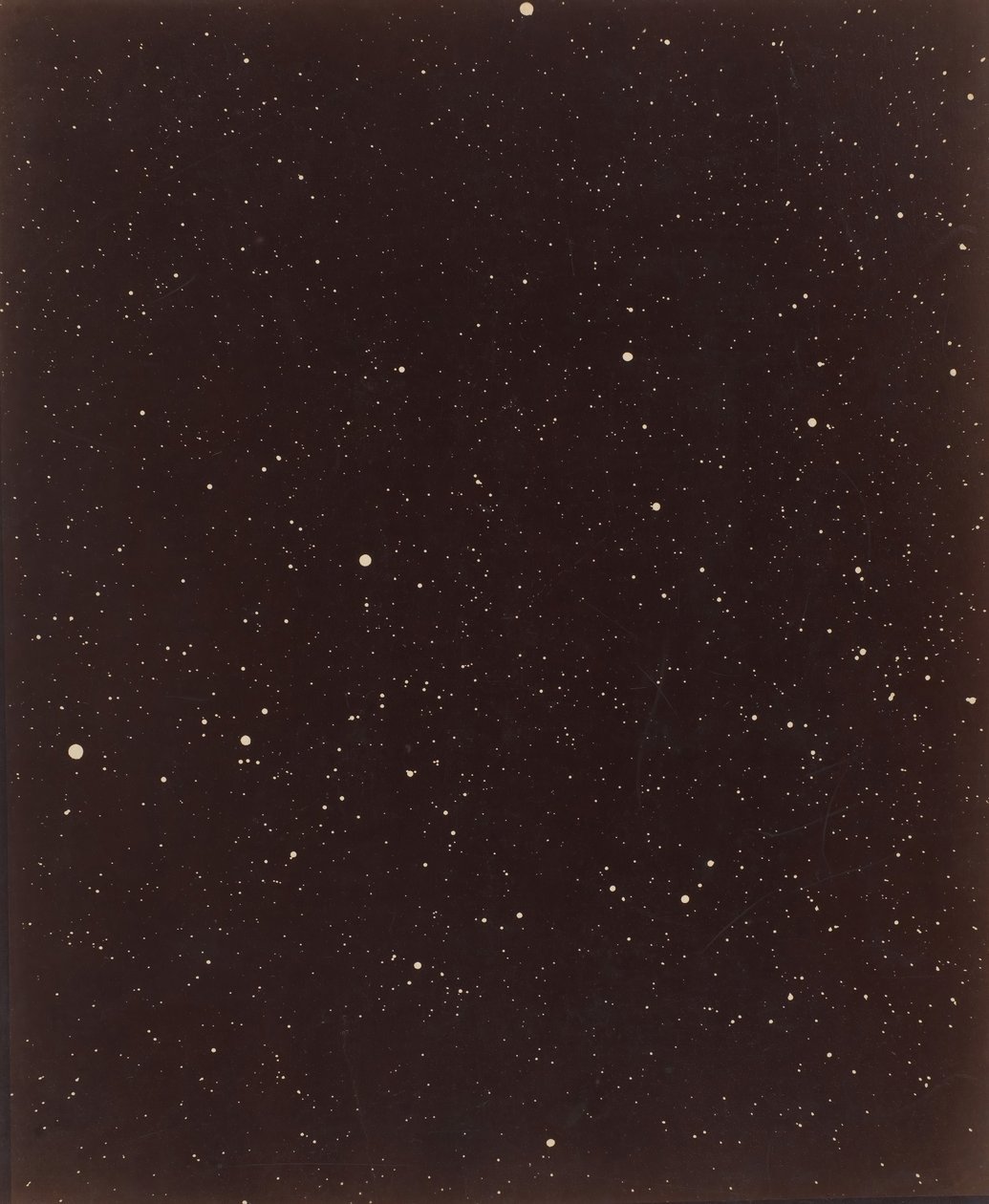 Una sección de la constelación Cygnus, 13 de agosto de 1885 de Paul Henry