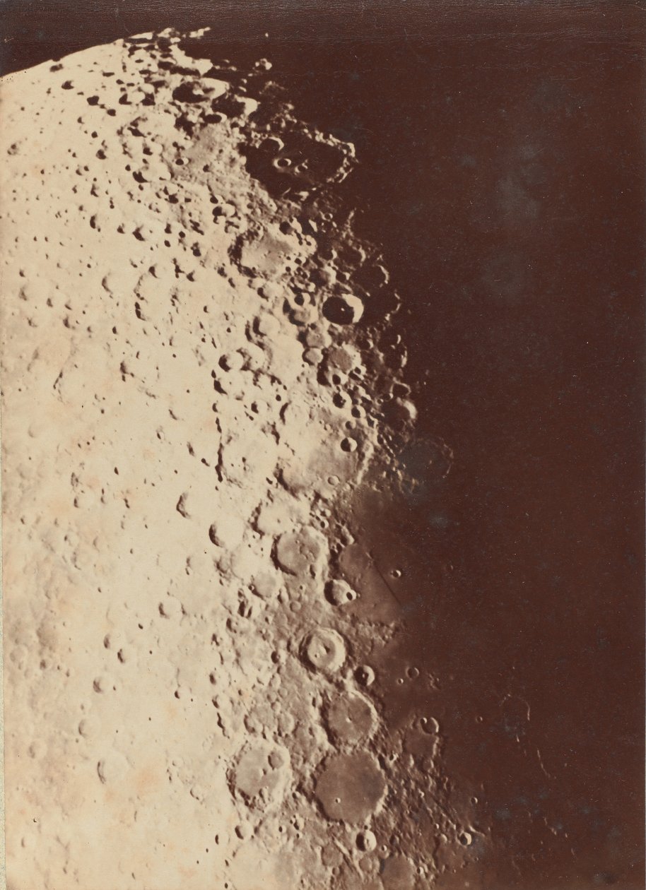 Fotografía lunar, Polo Sur, 1890 de Paul Henry