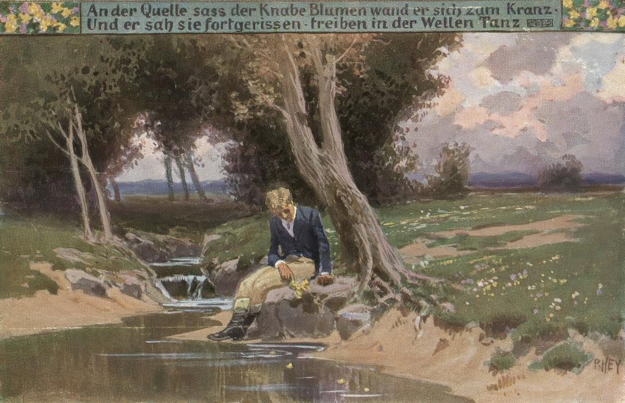 En la fuente se sentó el niño / Flores que enrolló en una corona (...) de Paul Hey