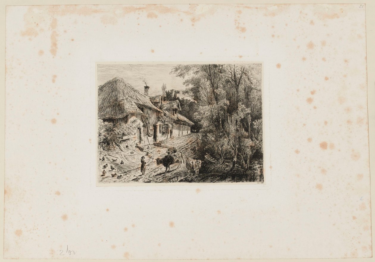 Cabaña del antiguo Trouville. Beraldi 82 IFF 32 de Paul Huet